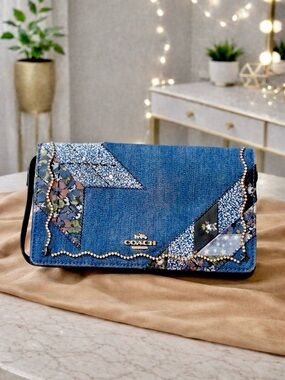 Coach Denim Patchwork Crossbody Bag